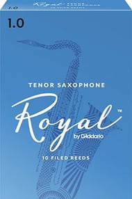 Rico Royal Tenor Saxophone Reeds #1 Box of 10 Reeds